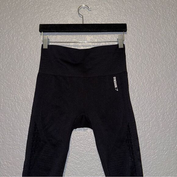 Gymshark energy + seamless cropped black leggings - Picture 7 of 7